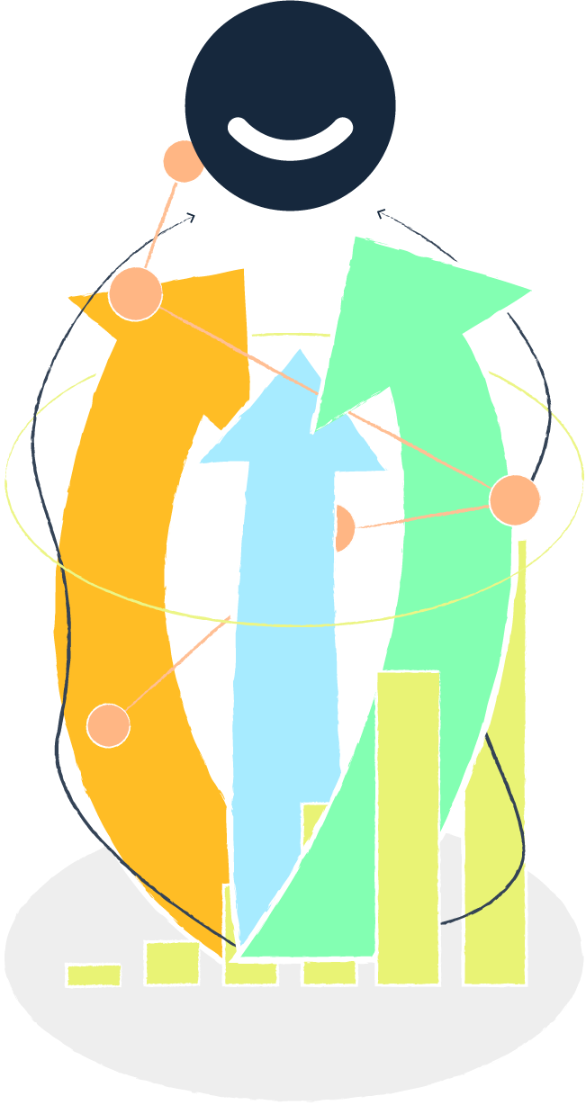 illustration three arrows